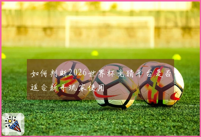 如何判断2026世界杯竞猜平台是否适合新手玩家使用